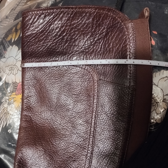 Marc Fisher brown tall leather boots with buckle detail size 8 1/2 - Picture 14 of 15